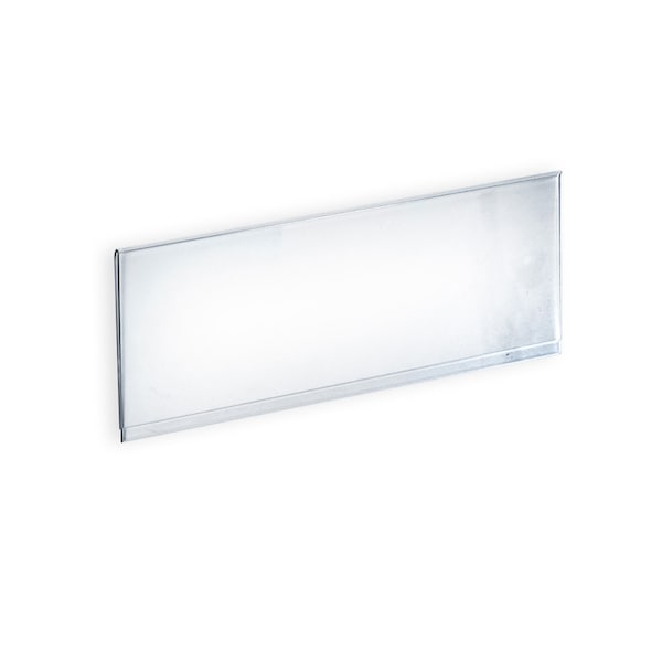 Azar Displays Clear Acrylic Header Sign Holder- Insert Your Own Graphic 16" x 6" 700040 - main